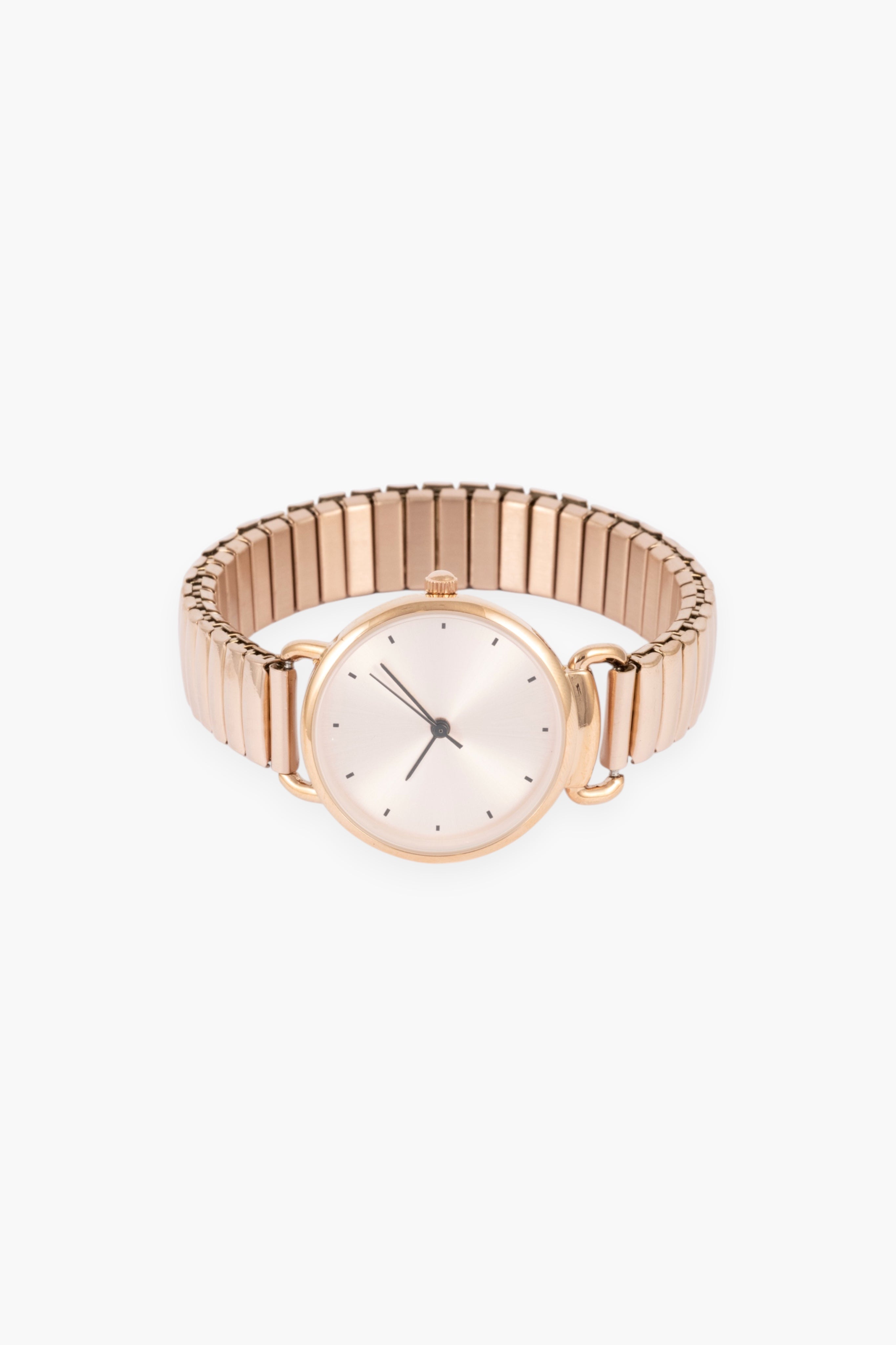 BLACK CLASSIC PU STRAP CIRCLE FACE WT